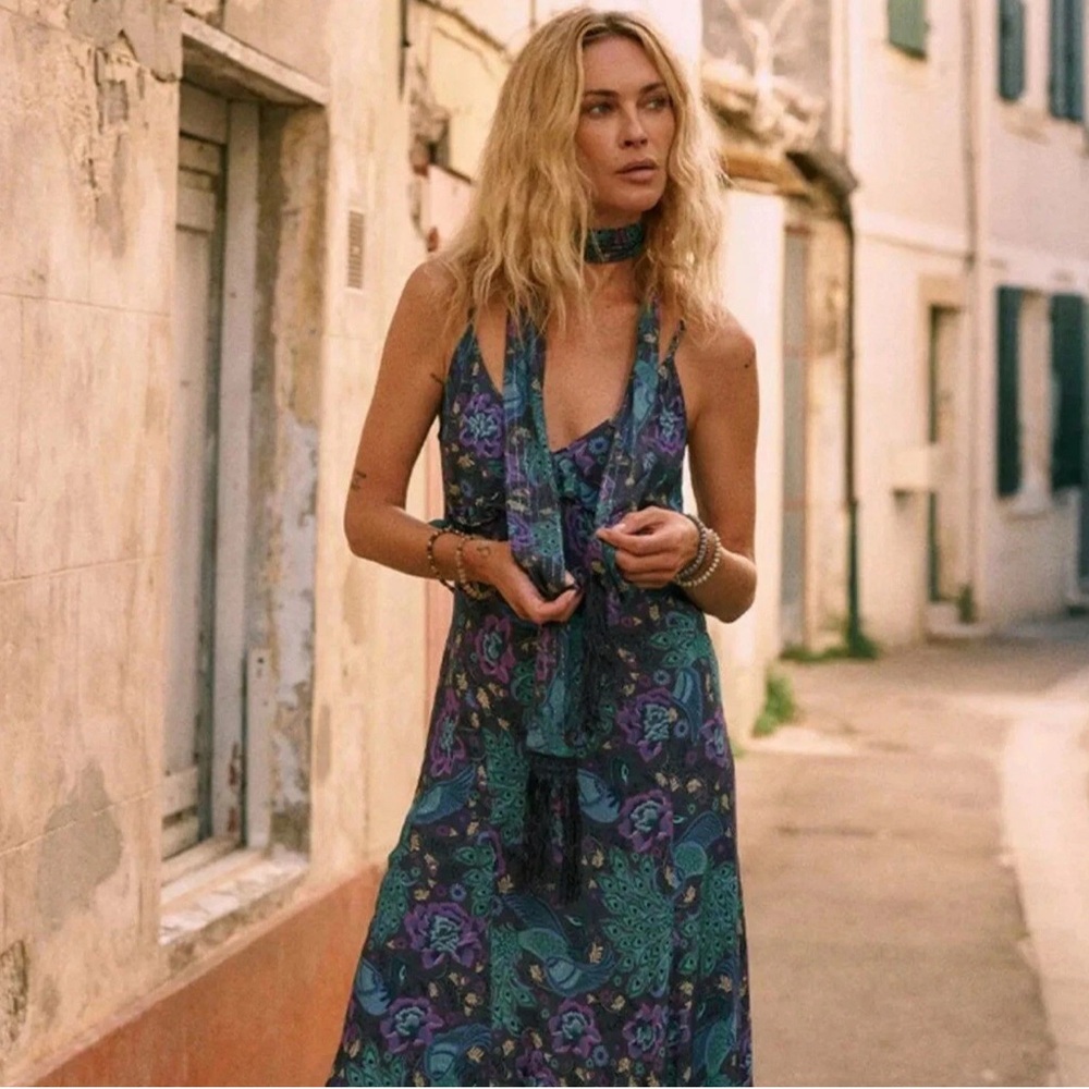 Spell & the Gypsy Boheme Bias Slip Maxi dress, XL